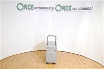 535H x 570D x 300W Silver steel 2 drawer under desk mobile pedestal 